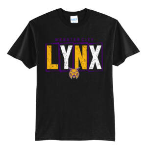 Webster City Lynx Unisex Short Sleeve Tee-Black