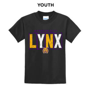 Webster City Lynx Youth Short Sleeve Tee-Black