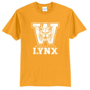 Webster City Lynx Unisex Short Sleeve Tee-Gold