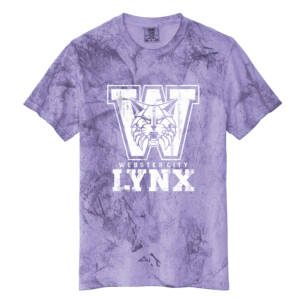 Webster City Lynx Comfort Colors Unisex Heavyweight Color Blast Tee-Amethyst