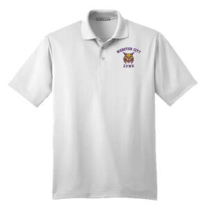 Webster City Lynx Port Authority Performance Fine Jacquard Polo Men-White