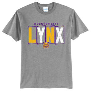 Webster City Lynx Unisex Short Sleeve Tee-Athletic Heather