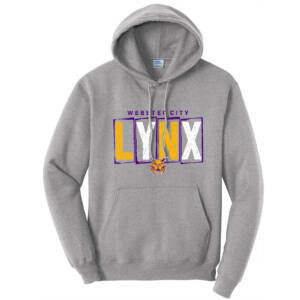 Webster City Lynx Unisex Fleece Hooded Sweatshirt-Athletic Heather