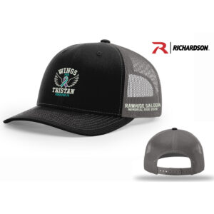 Wings for Tristan Richardson Pro Crown Mesh Back Adjustable back cap Split-Black/Charcoal