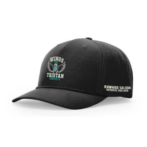 Wings for Tristan Richardson Laser PERF Performance Rope Cap-Black