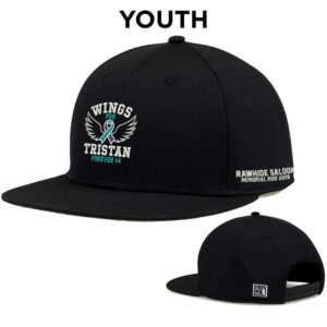 Wings for Tristan The Game YOUTH  Perforated GameChanger Snapback Cap-Black