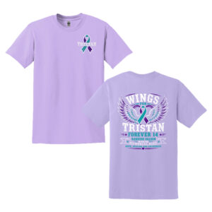 Wings for Tristan Unisex Short Sleeve Tee-Orchid