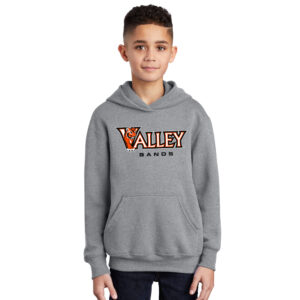 WDM Valley Bands Youth Fleece Hooded Sweatshirt-Athletic Heather