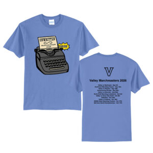 WDM Valley Bands Unisex Short Sleeve Tee-Carolina Blue