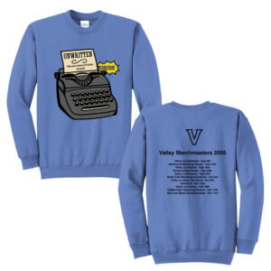 WDM Valley Bands Unisex Fleece Crewneck Sweatshirt-Carolina Blue