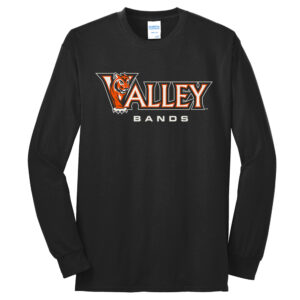 WDM Valley Bands Unisex Cotton Long Sleeve Tee-Black