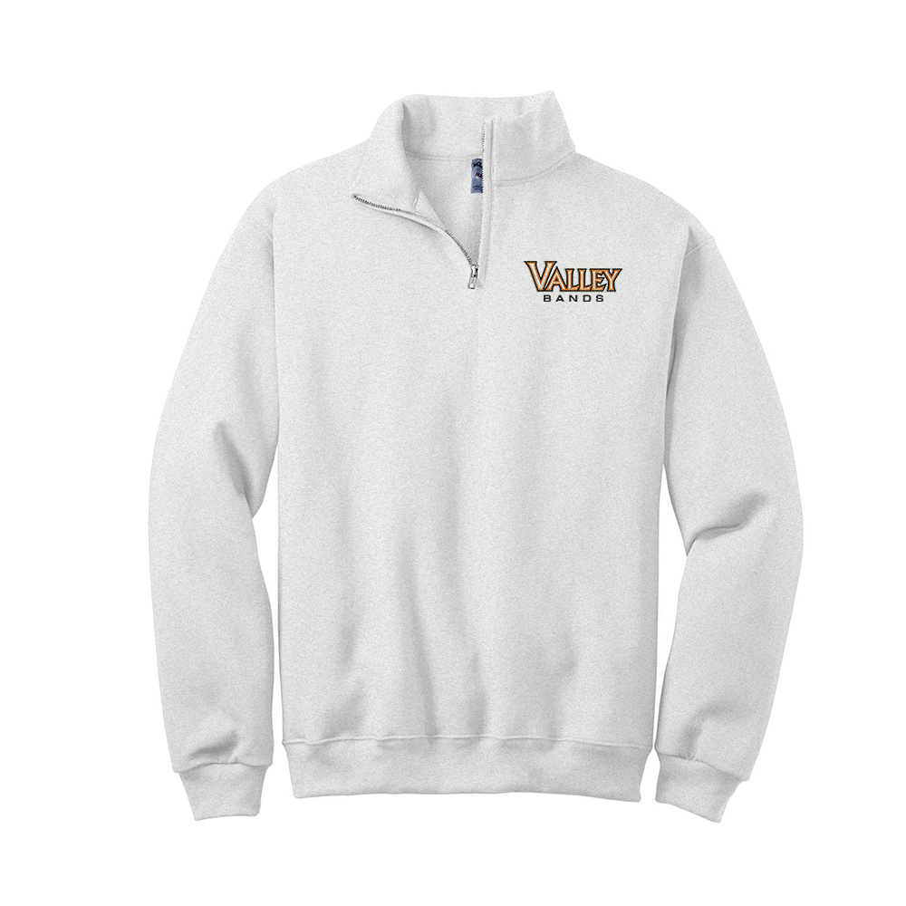 WDM Valley Bands JERZEES Nublend Unisex Cadet Collar Sweatshirt -Ash