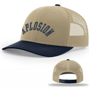 PV Xplosion Richardson Pro Crown combo color Mesh Back Adjustable back cap – KhakiNavy