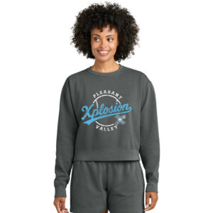 PV Xplosion Comfort Colors Women’s Mid Length Crewneck Sweatshirt – Pepper