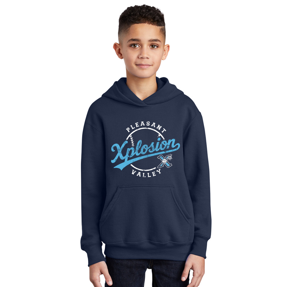 PV Xplosion Youth Hooded Sweatshirt - Navy