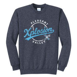 PV Xplosion Unisex Core Fleece Crewneck Sweatshirt – HeatherNavy
