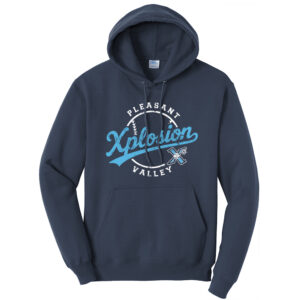 PV Xplosion Unisex Classic Core weight Cozy Pullover Hooded Sweatshirt – Navy