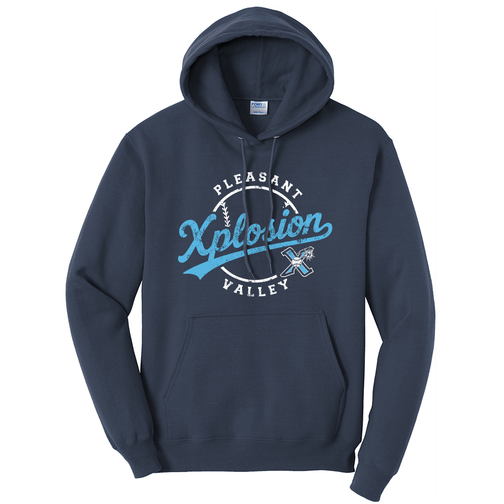 PV Xplosion Unisex Classic Core weight Cozy Pullover Hooded Sweatshirt - Navy