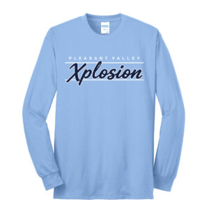 PV Xplosion Unisex Long Sleeve Core Blend T Shirt – LightBlue