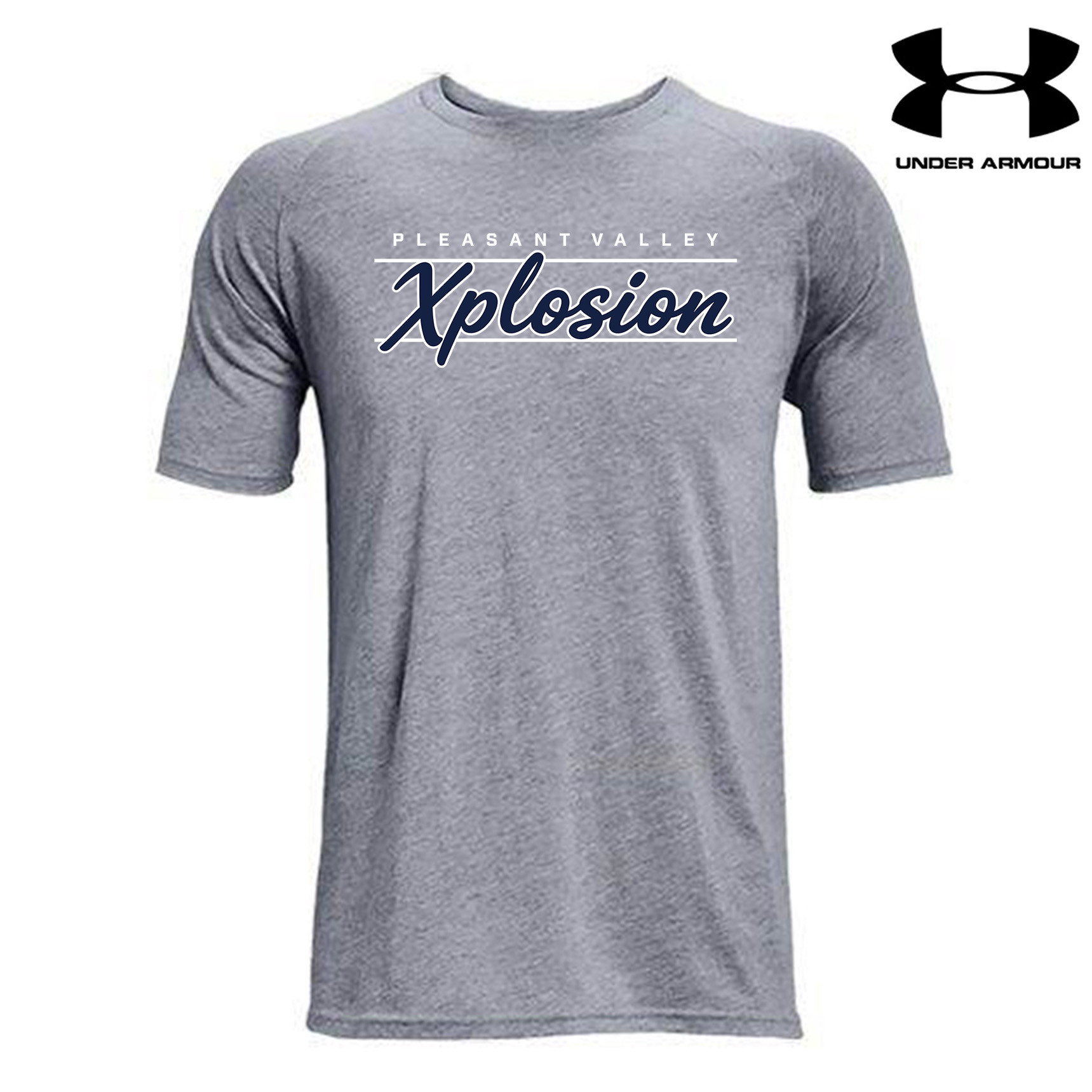 PV Xplosion Under Armour Athletics Men soft cotton blend T shirt - StlGrey (m is out of stock)