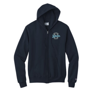 PV Xplosion Champion Unisex Powerblend Full Zip Hooded Sweatshirt – Navy
