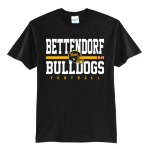 Bettendorf HS Football Short Sleeve Tee-Black