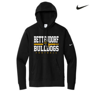 Bettendorf HS Football Nike Club Fleece Pullover Hoodie-Black