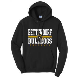 Bettendorf HS Football Hooded Sweatshirt-Black