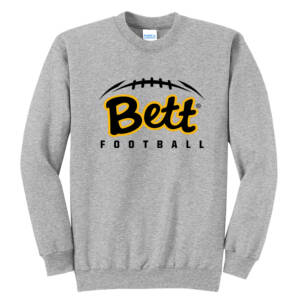 Bettendorf HS Football Crewneck Sweatshirt-Athletic Heather