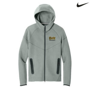 Bettendorf HS Football Nike Tech Fleece Full-Zip Hoodie-Dark Grey Heather