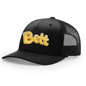 08c. Bettendorf Bett Richardson Snapback Trucker Cap with Rope-Black
