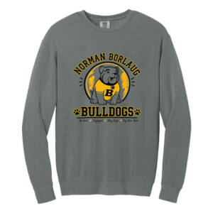 Borlaug Elementary Comfort Colors Unisex Lightweight Crewneck Sweatshirt – Grey
