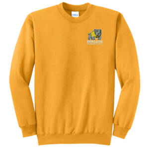 Borlaug Elementary Unisex Fleece Crewneck Sweatshirt-Gold
