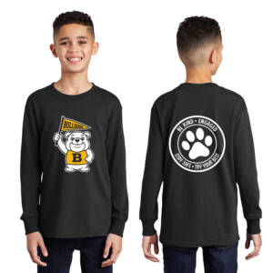Borlaug Elementary Youth Cotton Long Sleeve T Shirt – JetBlack