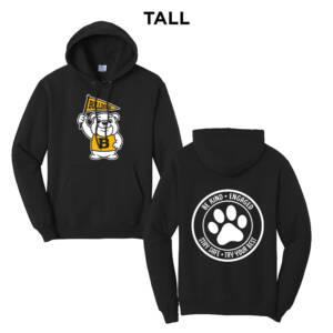 Borlaug Elementary  TALL Classic Pullover Hooded Sweatshirt – JetBlack