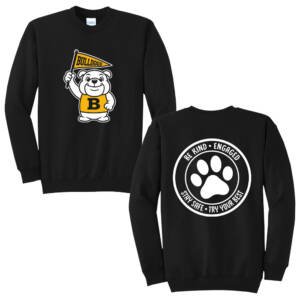 Borlaug Elementary Unisex Core Fleece Crewneck Sweatshirt – Black