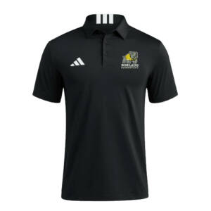 Borlaug Elementary Adidas 3 Stripe short sleeve Polo Black