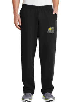 Borlaug Elementary Men Open Bottom Classic Sweatpant – Black