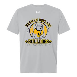 Borlaug Elementary Under Armour TEAM VANISH short sleeve soft touch UA Tech™ Tee – 012ModGray