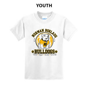 Borlaug Elementary Youth Short Sleeve Tee – White