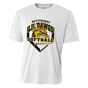 Bett Lil Dawgs SB Adult Cooling Performance Tshirt-White