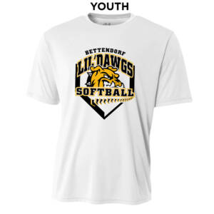 Bett Lil Dawgs SB YOUTH Cooling Performance Tshirt-White