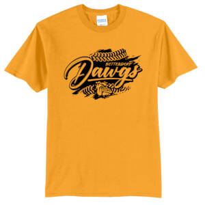 Bett Lil Dawgs SB Unisex Short Sleeve Tee-Gold