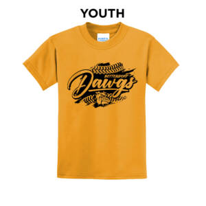 Bett Lil Dawgs SB Youth Short Sleeve Tee-Gold