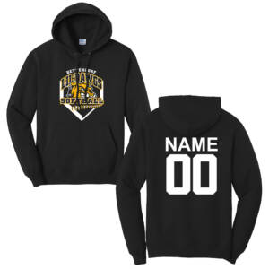 Bett Lil Dawgs SB Unisex Fleece Hooded Sweatshirt-Black