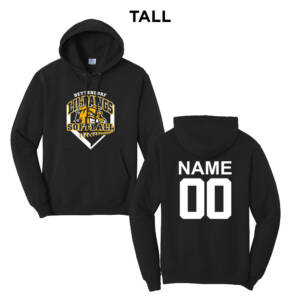 Bett Lil Dawgs SB Tall Fleece Hooded Sweatshirt-Black