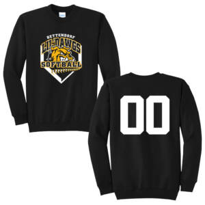 Bett Lil Dawgs SB Unisex Fleece Crewneck Sweatshirt-Black