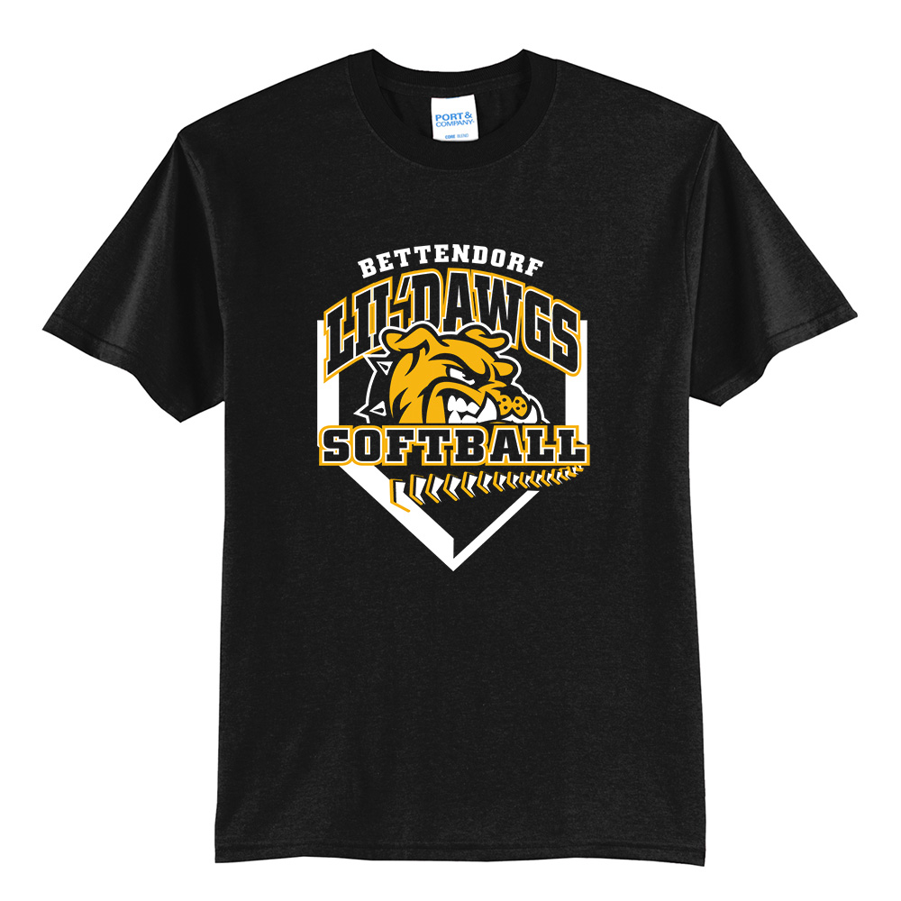 Bett Lil Dawgs SB Unisex Short Sleeve Tee-Black