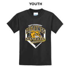 Bett Lil Dawgs SB Youth Short Sleeve Tee-Black