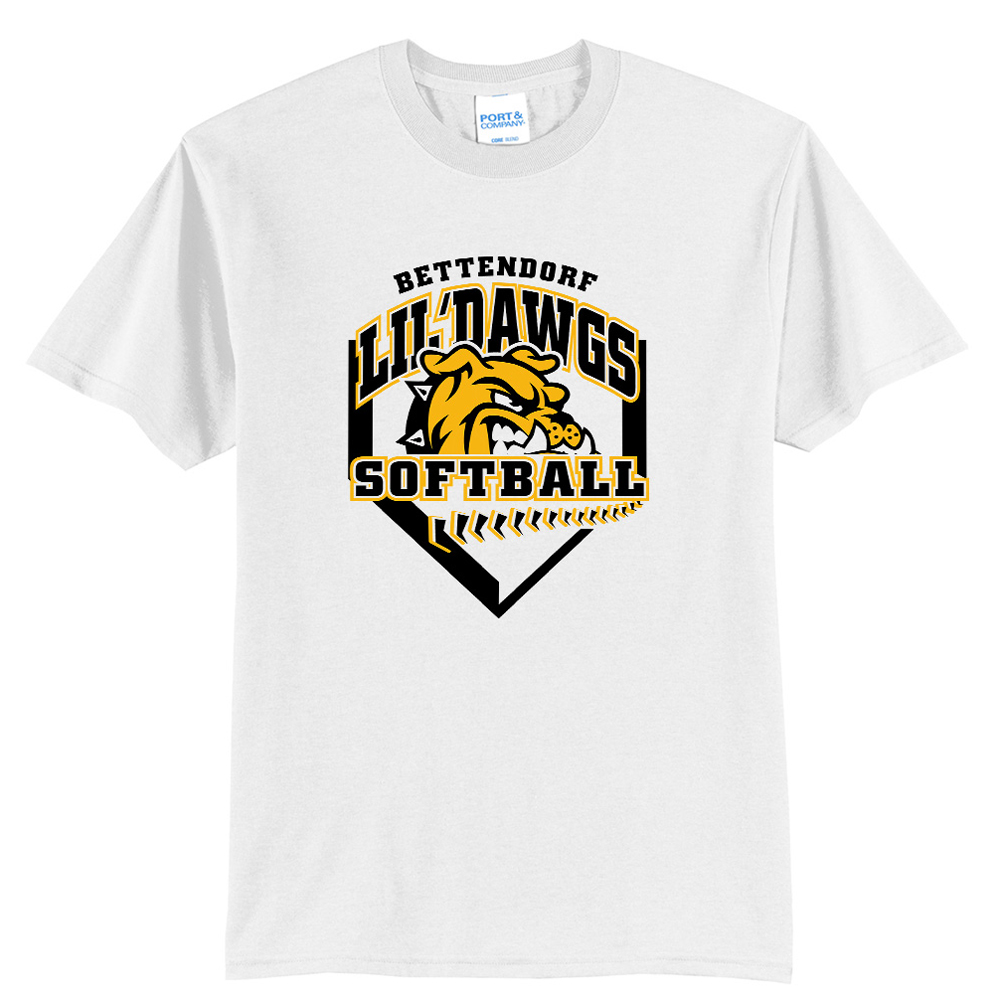 Bett Lil Dawgs SB Unisex Short Sleeve Tee-White